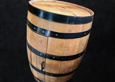  Reclaimed Oak Whiskey Barrel Bar
