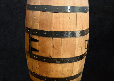 Appalachian woodworking reclaimed whiskey barrel restoration.